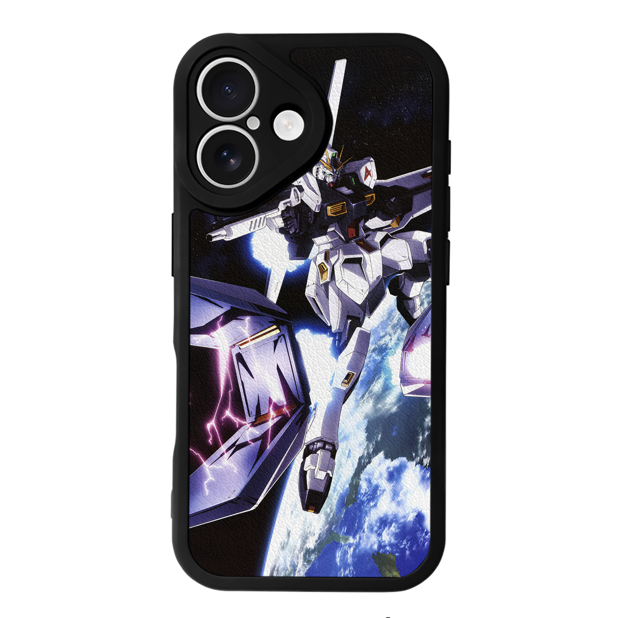 （画像用） 機動戦士ガンダム Mobile Suit Gundam 【iPhone 16シリーズ対応】シリコンスマホケース（レザー調） 材質：シリコン